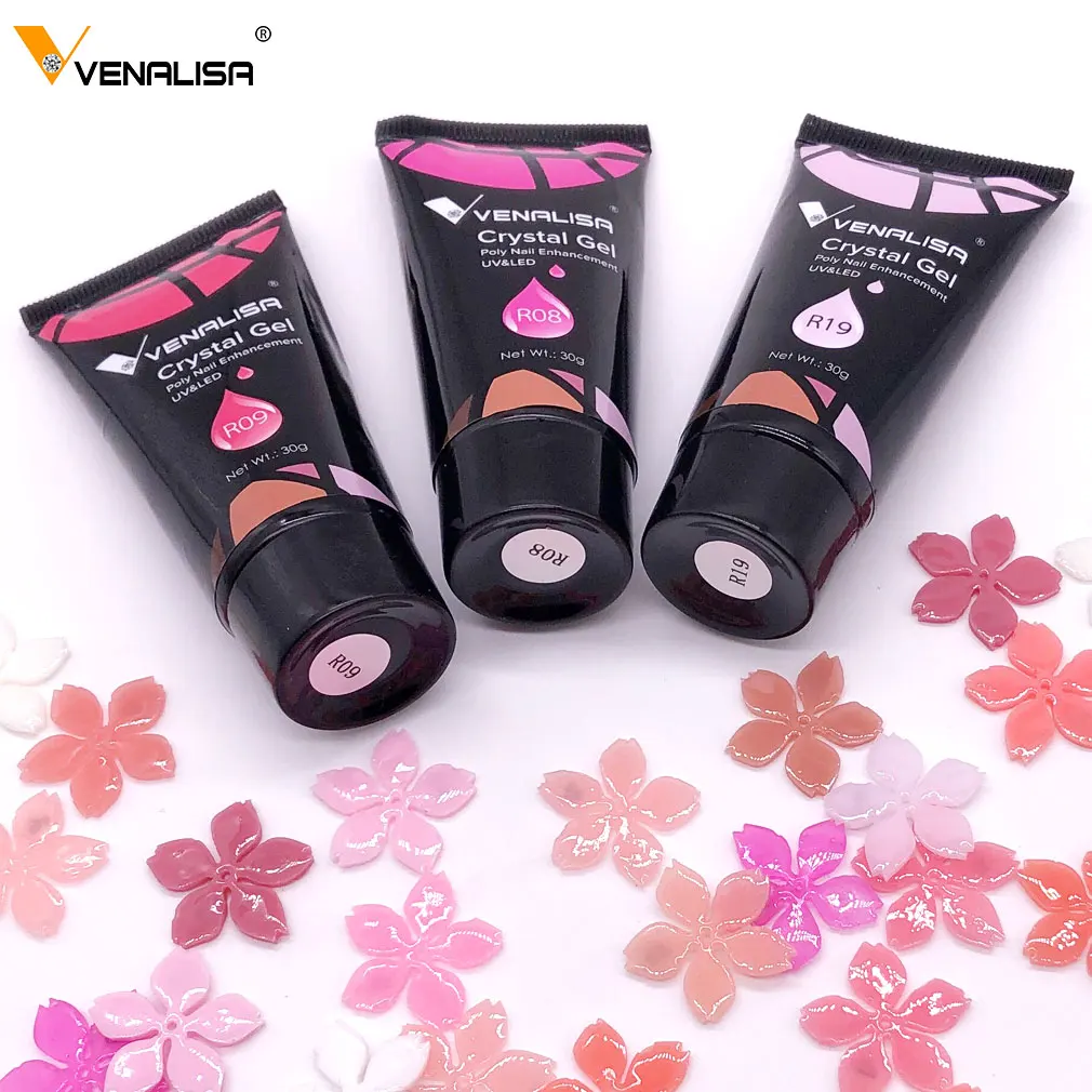 91237 Venalisa 30g New Extend Uv Gel Polish Gel Set Nail Tube Thick Acrylic Nail Gel Builder
