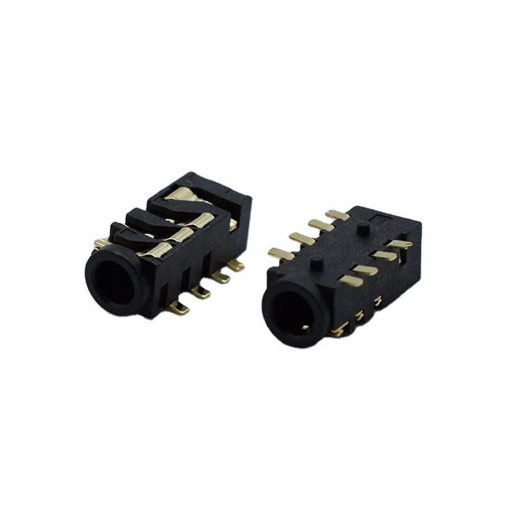 PJ-393 SMD/SMT headphone jack 8 pin audio socket female part for earphone