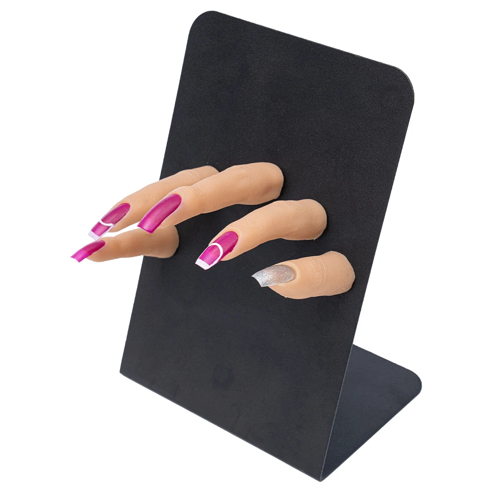 

Silicone Finger Movable Flexible Fake Silicone Fingers for Nails Training Single Silicone Practice Finger Nails