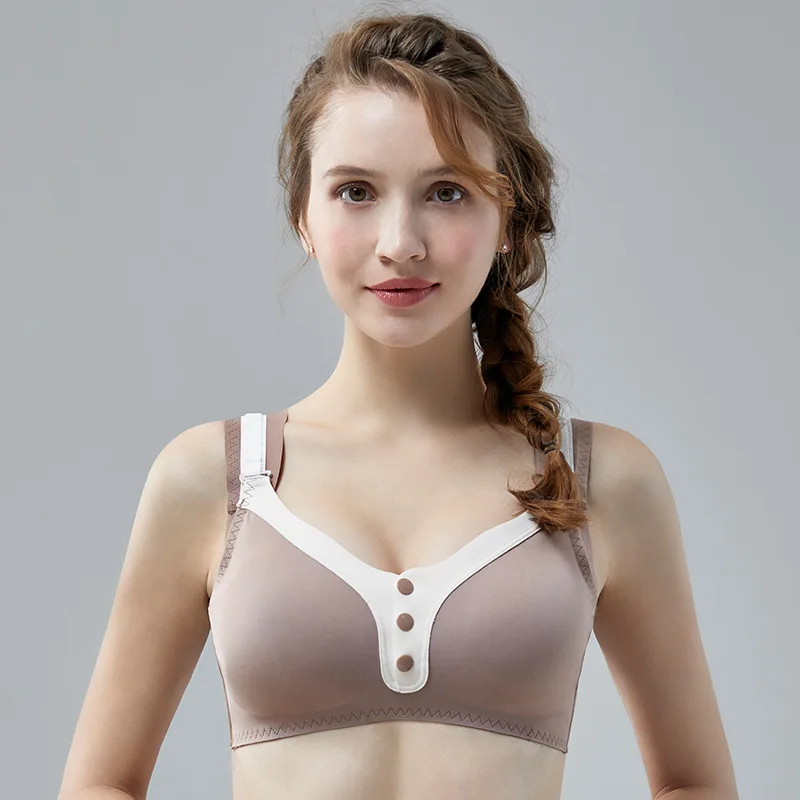 

2021 Wholesale Women Sexy Maternity Bra Nursing Bra for Breastfeeding, 5 colors