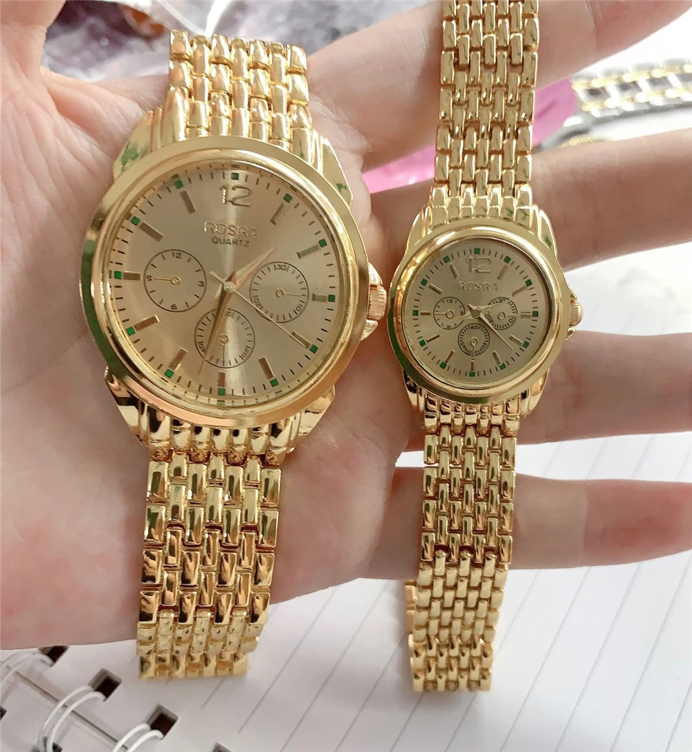 

New couple lover wrist watch couple pair watches stainless steel band wristwatch wristwatched quartz couple watch jam tangan