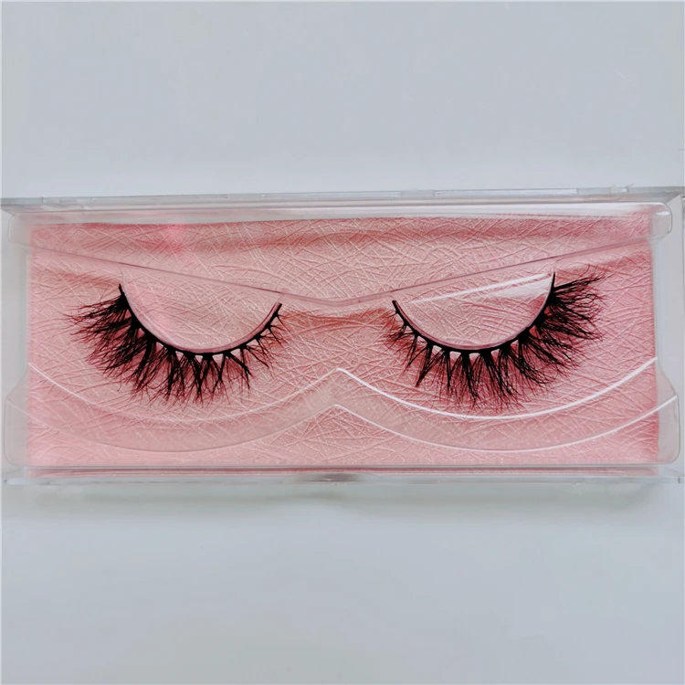 

cruelty free wispy short mink eyelashes 5d curly 15mm natural 3d mink lashes