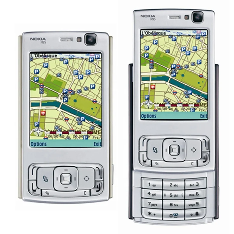 

For Nokia N95 Unlocked Mobile Phones 5MP Camera Cell Phone 3G Wifi Arabic Russian Language