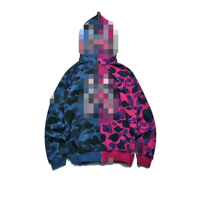 

Mens Full Zipper Sweatshirt Fashion Casual Coat Outdoor Hip Hop Funny Tops Bapee Hoodie