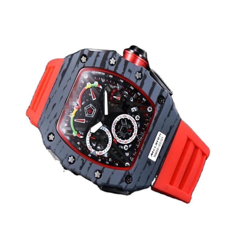 

RM5 Men casual quartz 6-hands second runner watch