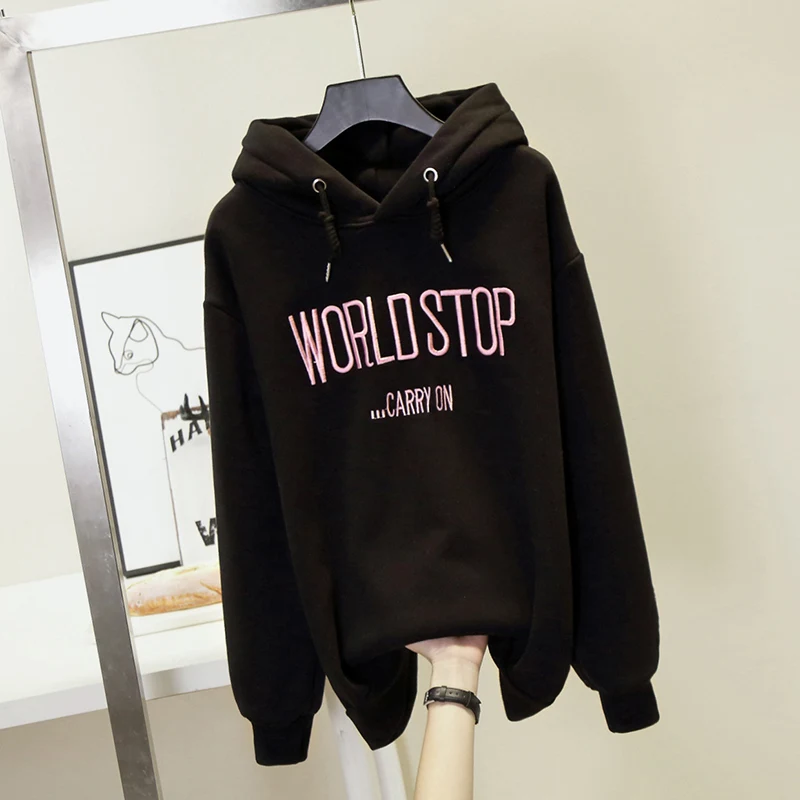 Autumn Long Sleeve Hoodies Womens Pullover Sweatshirts Ladies Wear