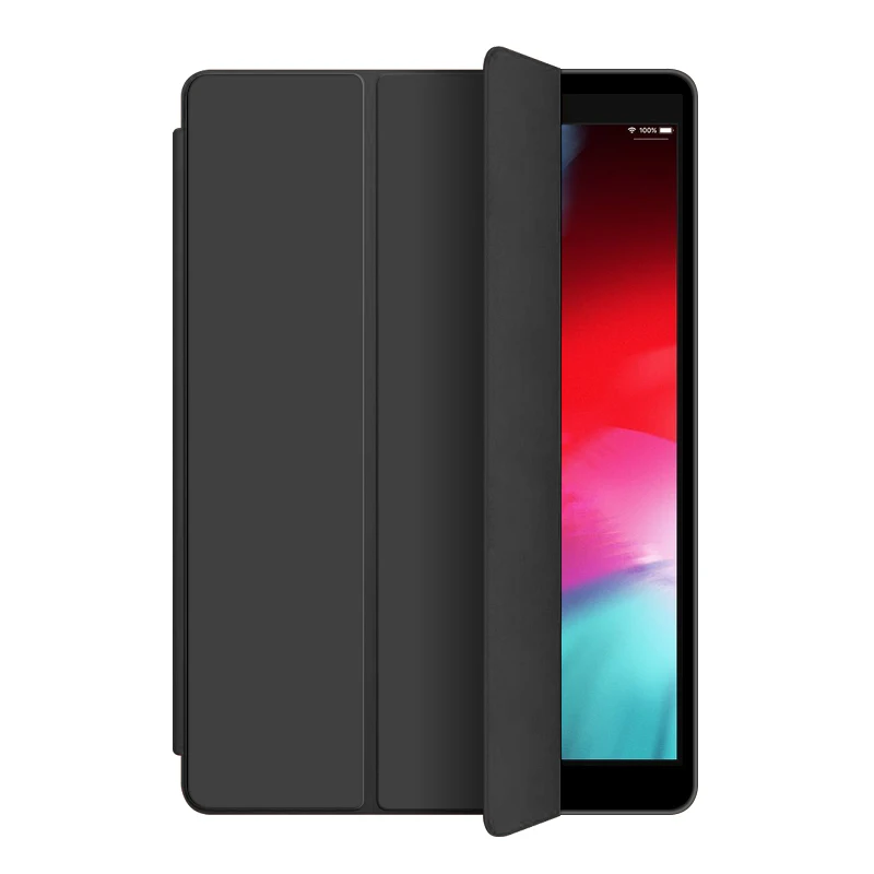 

low-effective high quality crash proof soft TPU back cover trifold stand auto wake/sleep case for ipad pro 9.7 tablet case