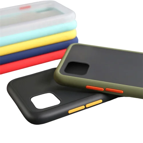 

Matte Silicone Shockproof Bumper Phone Case For iPhone 12 11 Pro Max XS Max 7 8 PLUS Transparent Cover