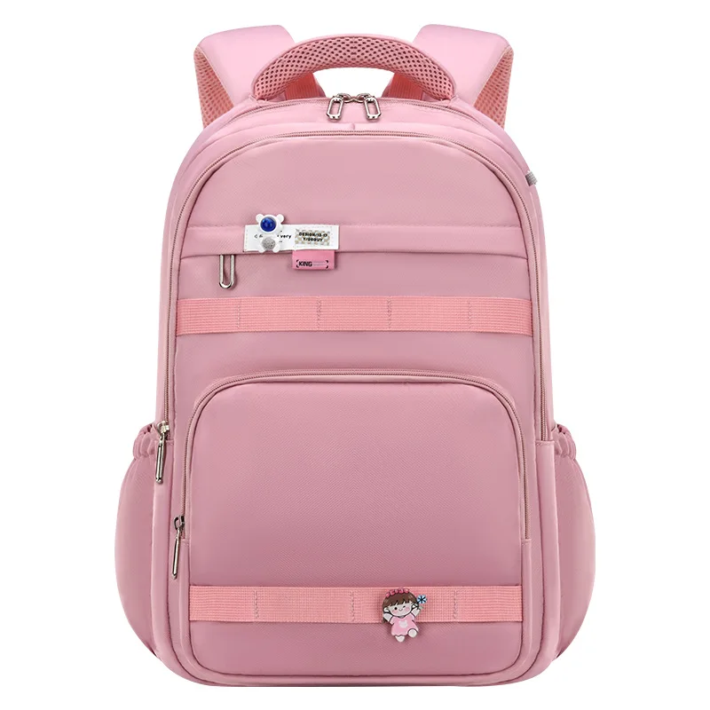 

2023 new fashionable and versatile student mochila escolar 1-6 grade light weight reduction shoulder bag school children bags