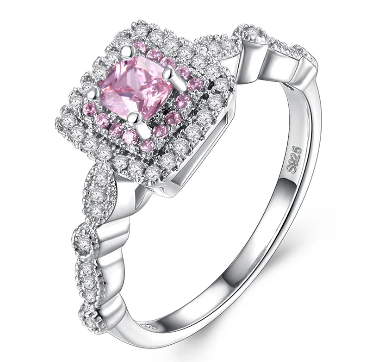 

Fashion Jewelry KYRA075 Platinum Plated Classics 3A Zircon Rings for Women, Silver