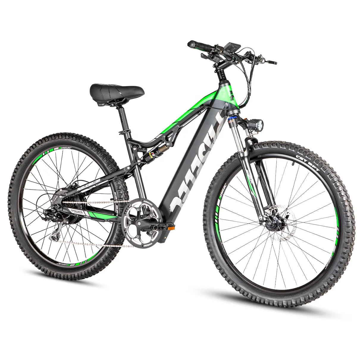 

Paselec USA Warehouse Full Suspension Electric Mountain Bike 500W 13ah Electric MTB Bicycle