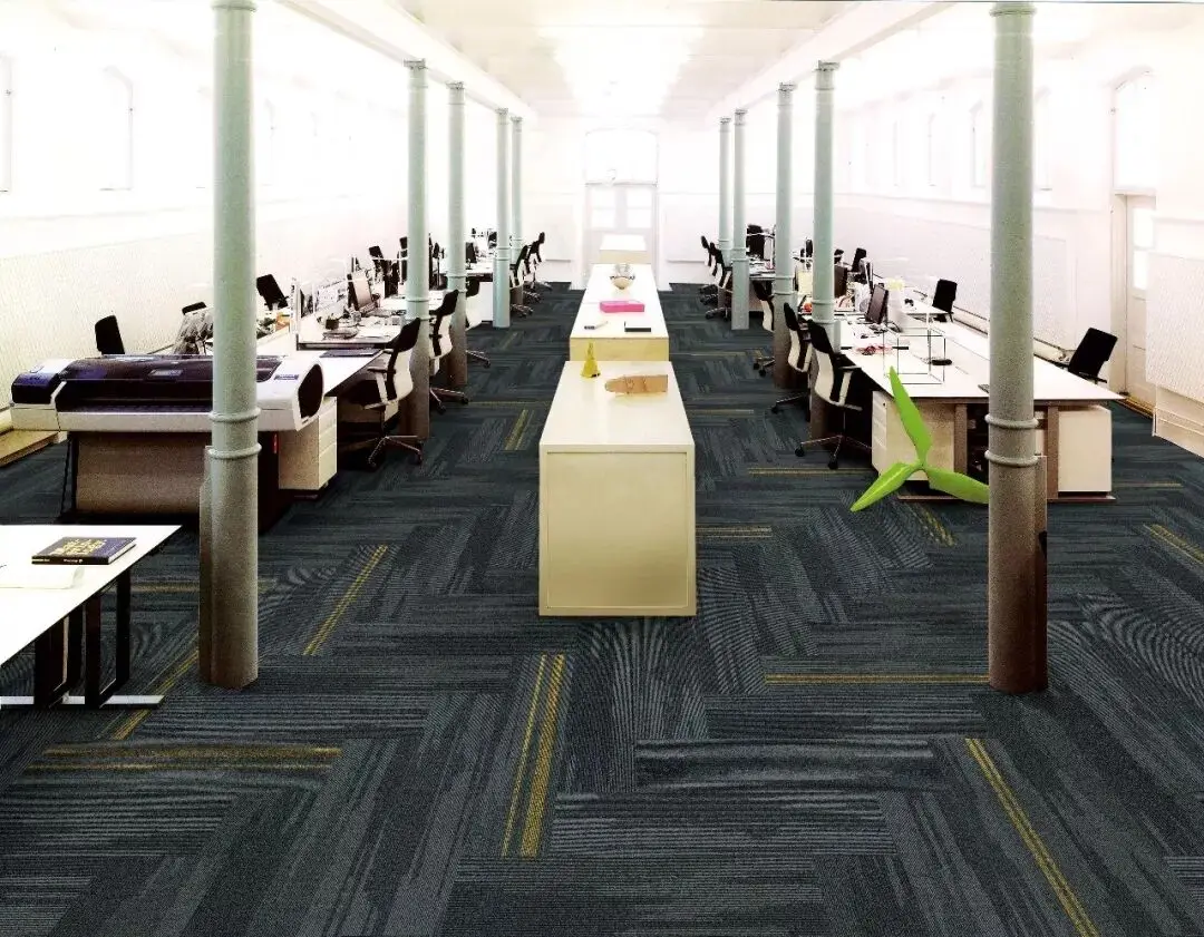 25 x 100 CM Office 100% Nylon Carpet Tiles with PVC Backing