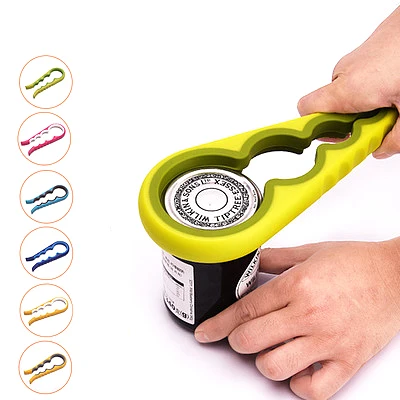 

amazon hot selling kitchen kitchen gadgets 2019 accessories tools 4 in 1 multi function plastic jar opener, Customer request