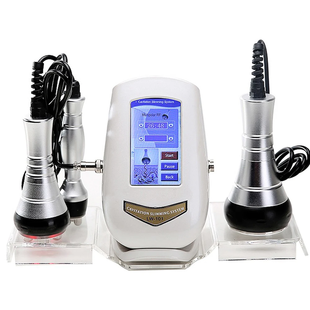

3 in 1 40K vacuum Ultrasonic Cavitation system Machine RF Face Lifting Device Eye Massager Weight Loss Machine fat burner