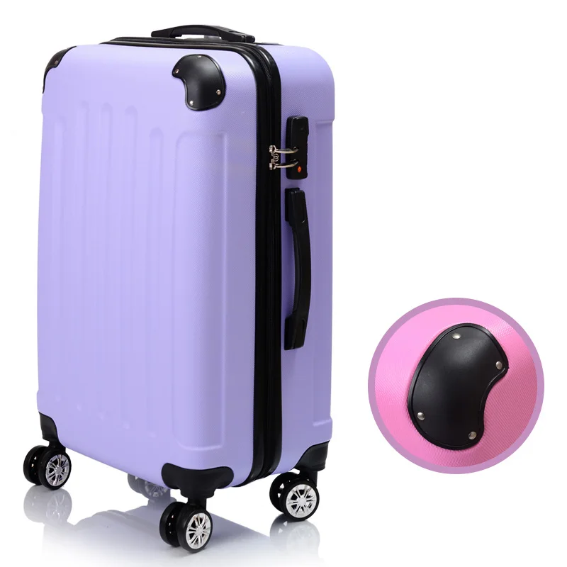 

24"Candy Color Purple Suitcase Frosted Travel Luggage High Quality Abs Luggage 20/22/26"