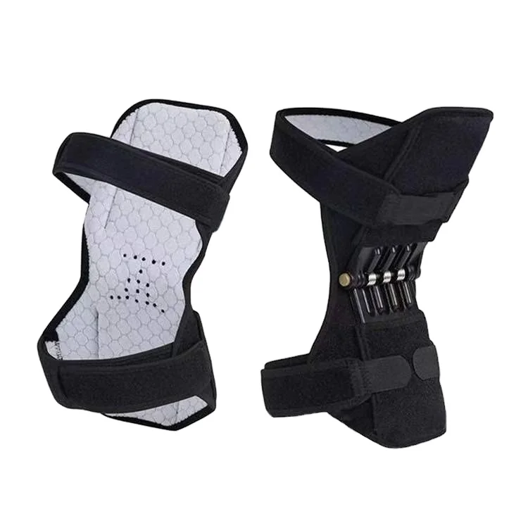 

Spring Force Knee Joint Support Pads Knee Patella Strap Knee Booster, Black