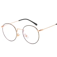 

quality round retro glasses frame retro metal eyeglass frame for men anti blue light prescription glasses