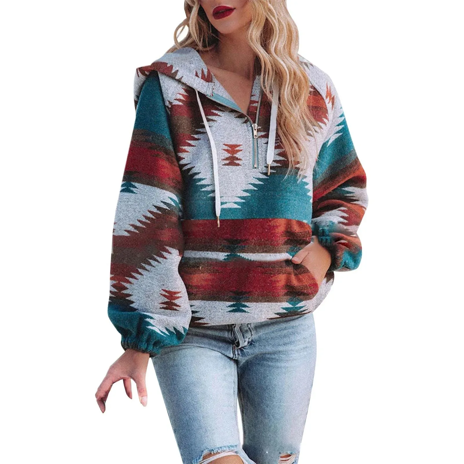 Long Sleeve Hooded Pullover Autumn Winter