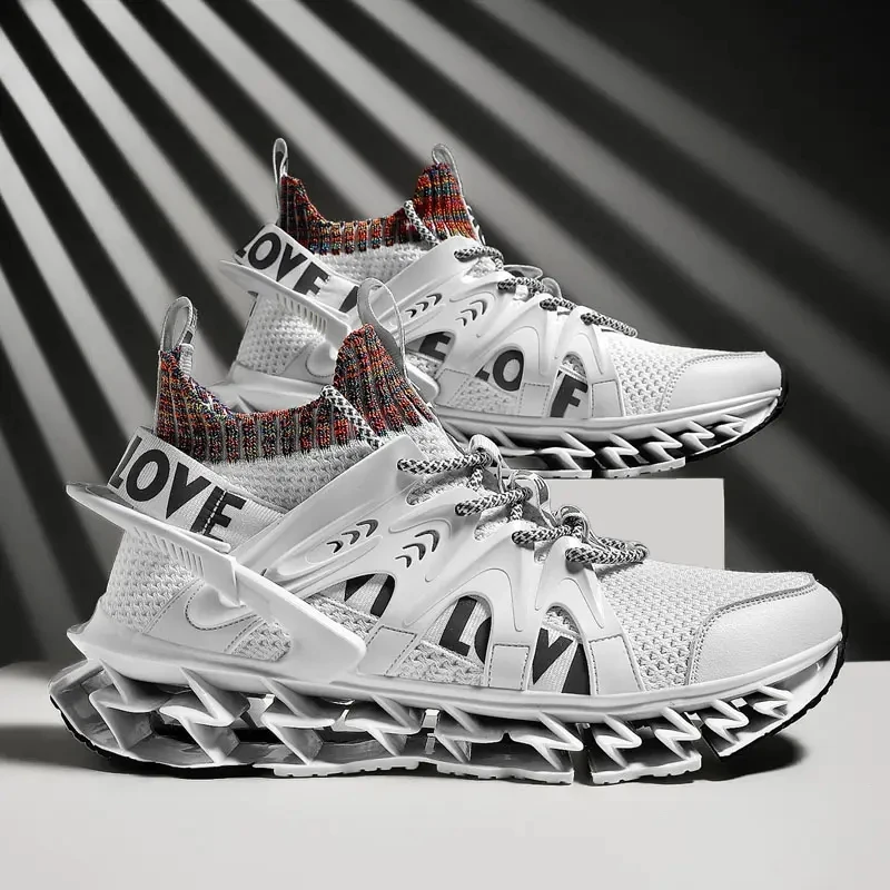 

2021 Wholesale Blade Casual Sneakers Running Shoes for Men Trainers, 3 colors