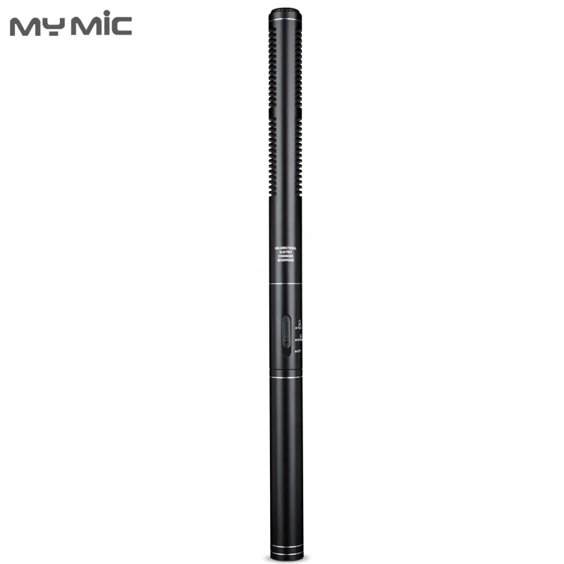 

2019 New model CF02 professional condenser recording shotgun interview microphone studio for camera, Black