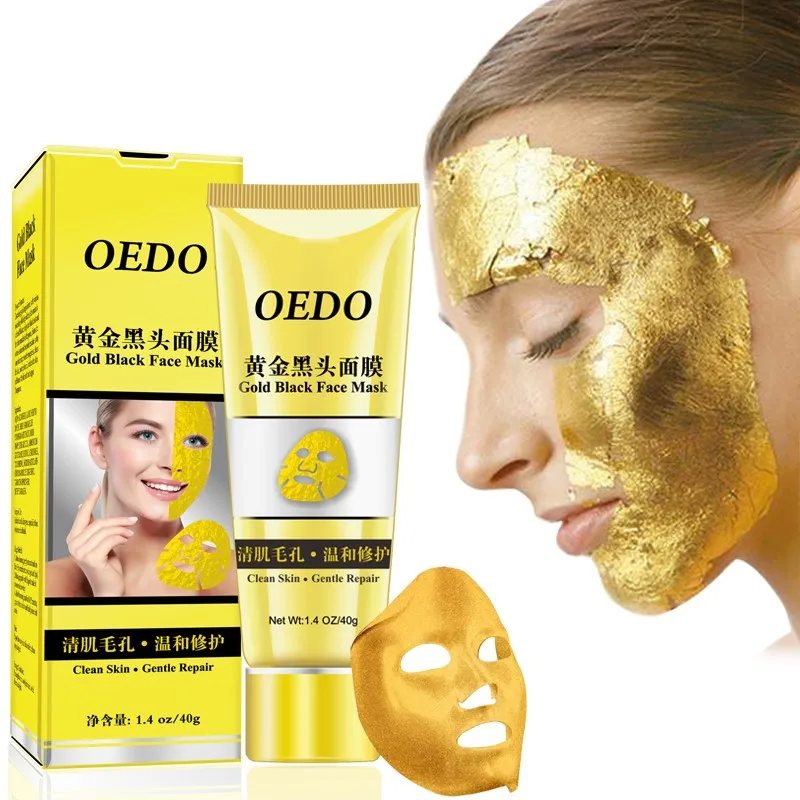 

OEDO Gold Remove Blackhead Face Mask Shrink Pore Improve Rough Skin Acne Shills Blackhead Remover Mask Facial Moisturizing Cream