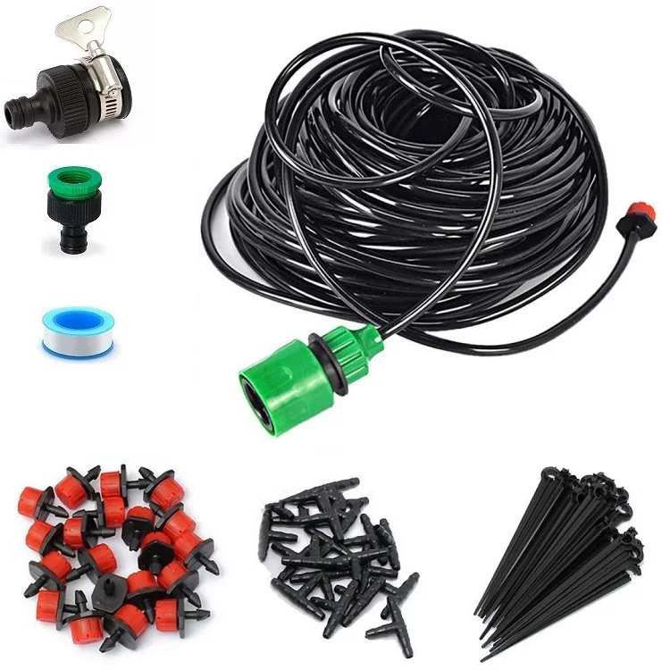 

Automatic Control Indoor and outdoor Self-supplied water system garden irrigation kits, Black