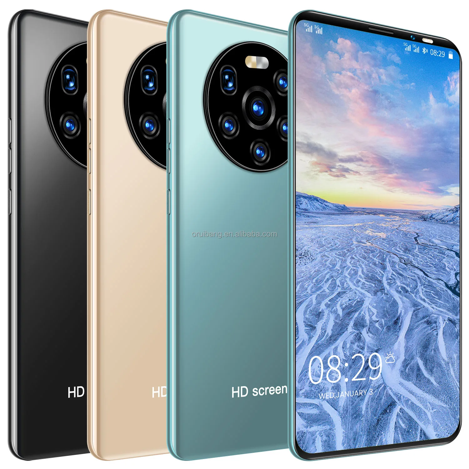 

New Arrival Mate 40 Pro+ Mobile Phone full Display Android 1 0.0 Cell Phone Mate40 Pro+ Smartphone