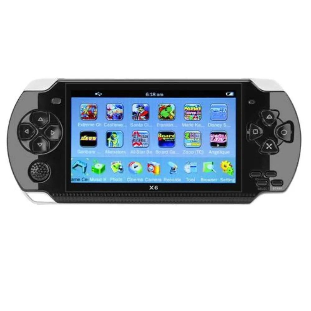 

X6 Retro 4.3 inch Screen Handheld Video Game Console Player for PSP Game Support Camera, Black,white,blue