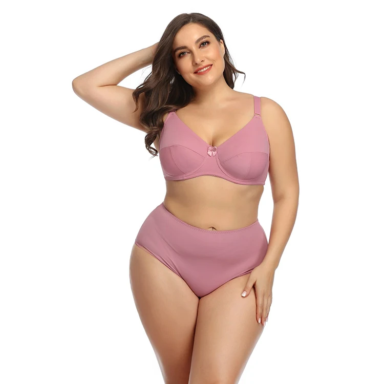 

Wholesale OEM Non Padded Underwire Bra,Breathable Full Figure Sexy Plus Size Unpadded Bra Set