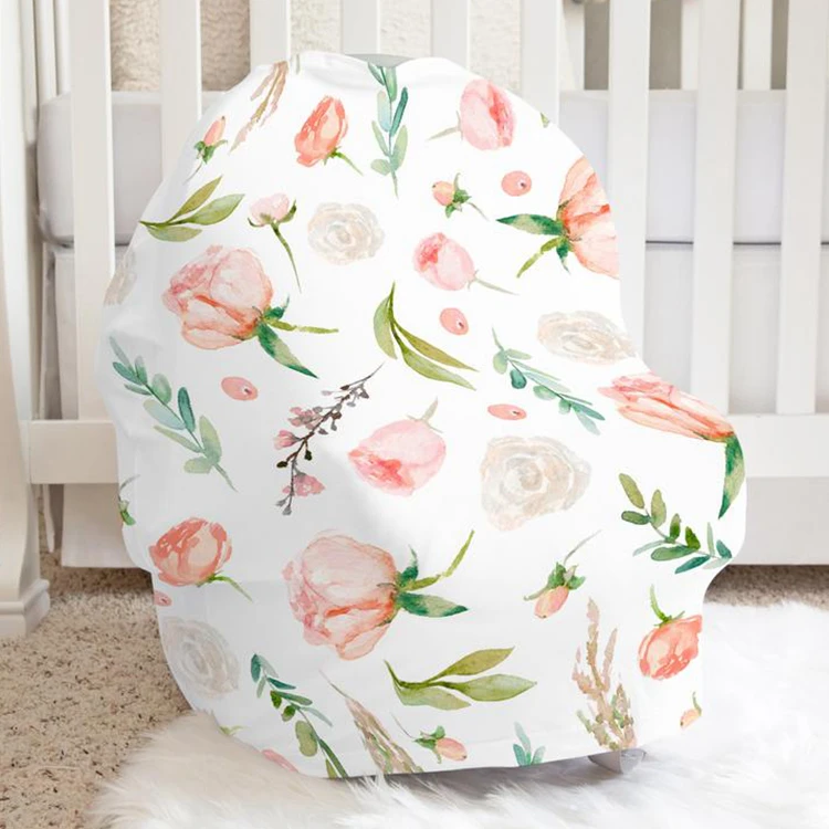 

4 in 1 50pcs MOQ Infant Car Seat Canopy and Nursing Car Seat Cover Up
