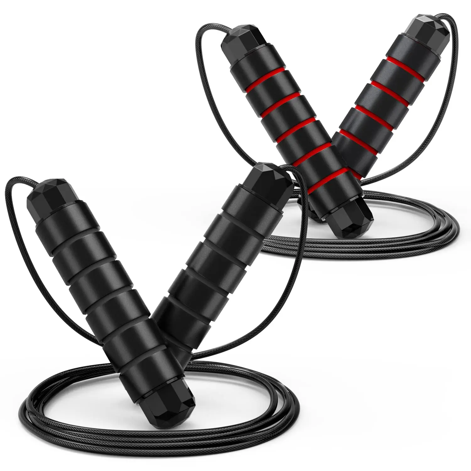 Fitness Adjustable Length Removable Weight Speed Custom Jump Rope PVC Skipping Rope