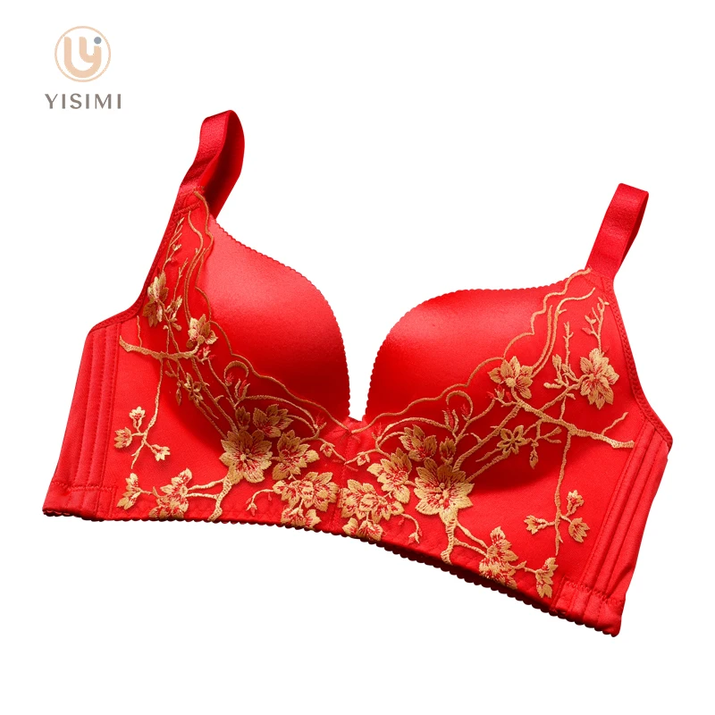 

Sustainable Breathable Underwear 32 Size Push-up Boobs Bralette Comfortable Big Red Matching Underwear And Bra