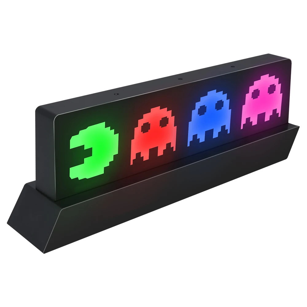 

Dimmable Gaming Led Light Atmosphere Neon lamp Voice Control Gaming Icon Light, Black