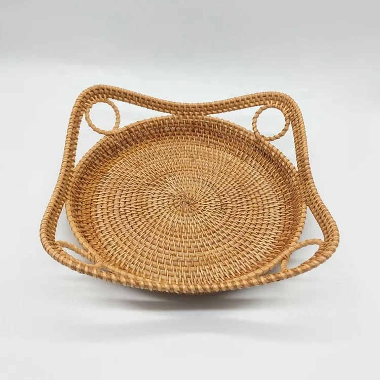 

Disposable Party One Time Use Dishes Plastic Blister Dinner Plate Charger Home Hotel Restaurant Wood Customized Pattern Support, Brown