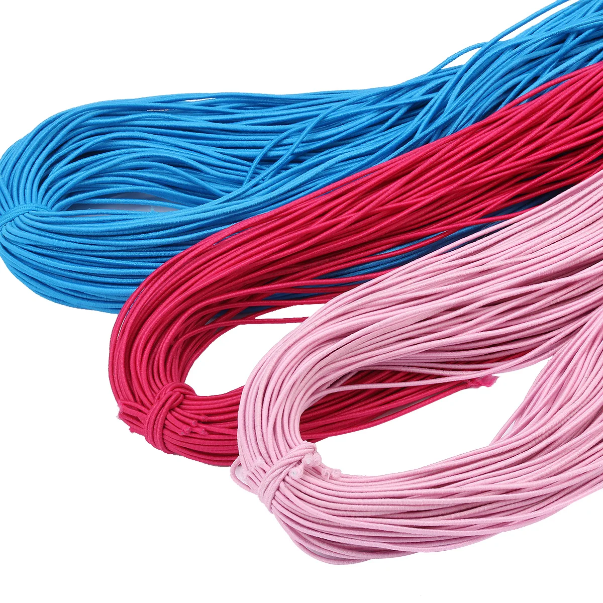 

colorful 1mm bungee rope Multicolor High-Elastic Round Elastic Rope Thailand Rubber Elastic Band Sewing Accessories, 19 colors