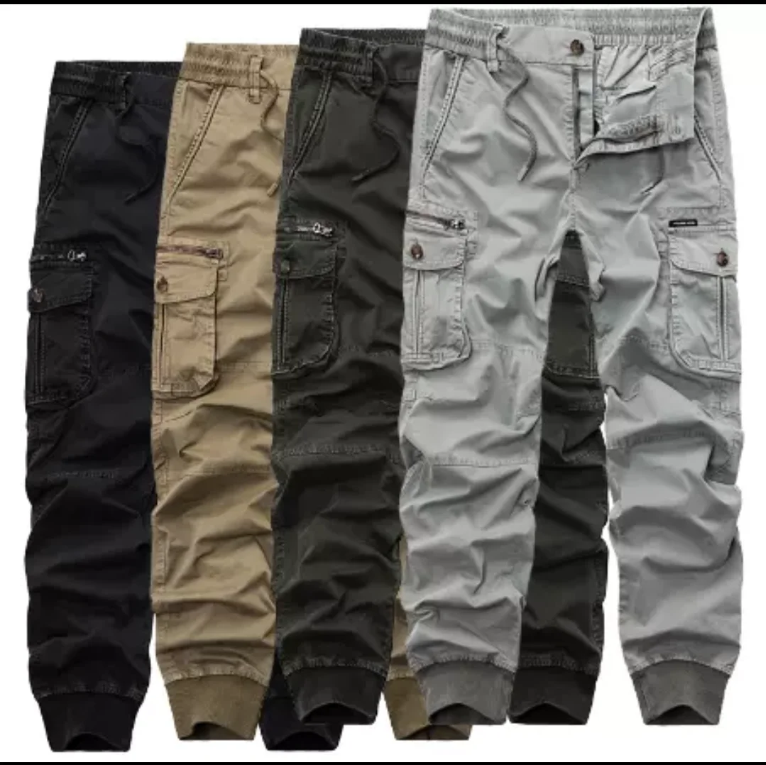 

Mens Camouflage Tactical Cargo Pants Men Joggers Boost Military Casual Cotton Pants Hip Hop Ribbon Male army Trousers
