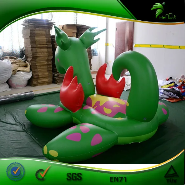 inflatable green dragon