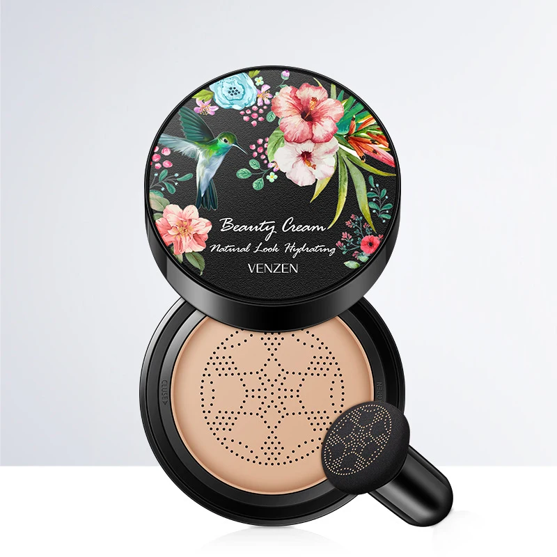 

Natural mushroom head air cushion Concealer isolation BB cream, makeup air cushion, natural nude make-up beauty cream