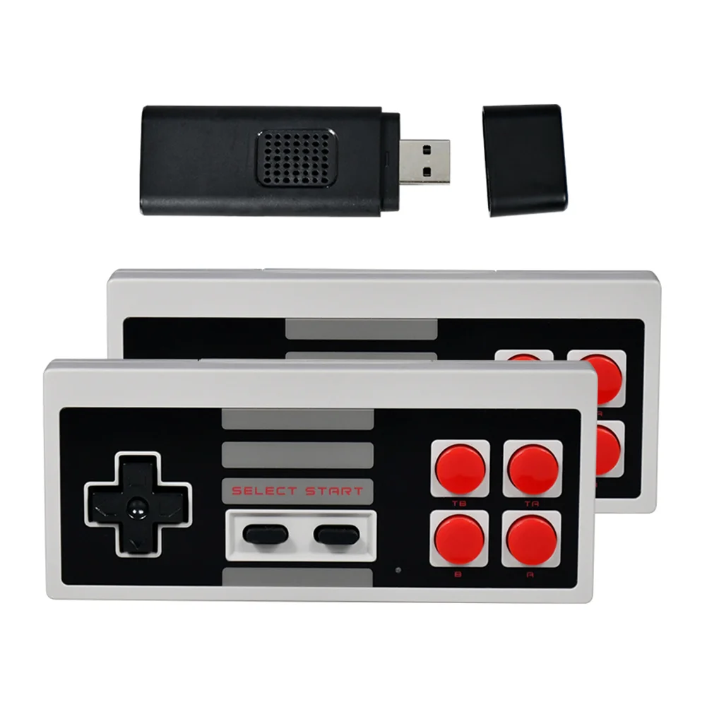 

4K 8bit Wireless Controller 620 games video TV handheld Game Console USB mini Stick U box consolas, Gray