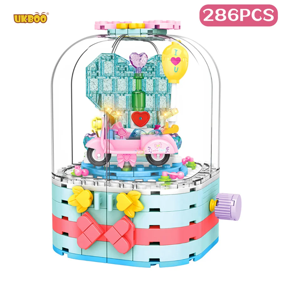 

Free Shipping UKBOO HQB000303 (286PCS Love Magic Music Box)