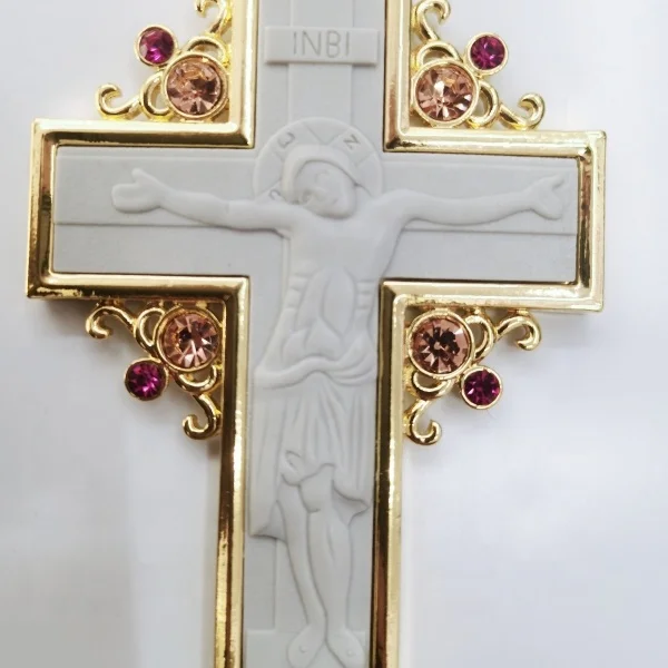 

Latest design Catholic orthodox cross and Jesus Cross badge Handmade, Picture