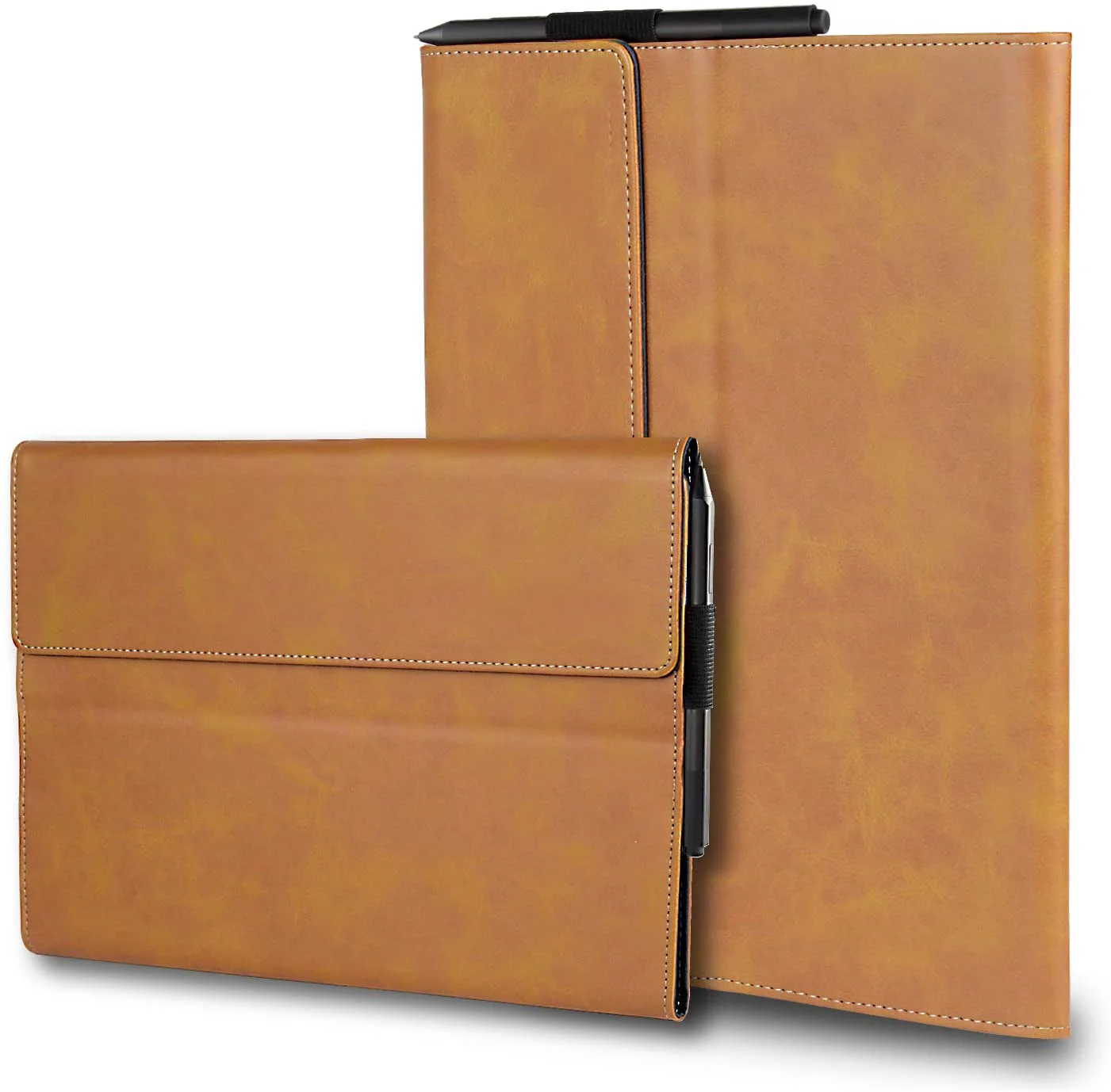 

Shockproof Genuine Leather Cover For windows Microsoft Surface Pro X Case Stand