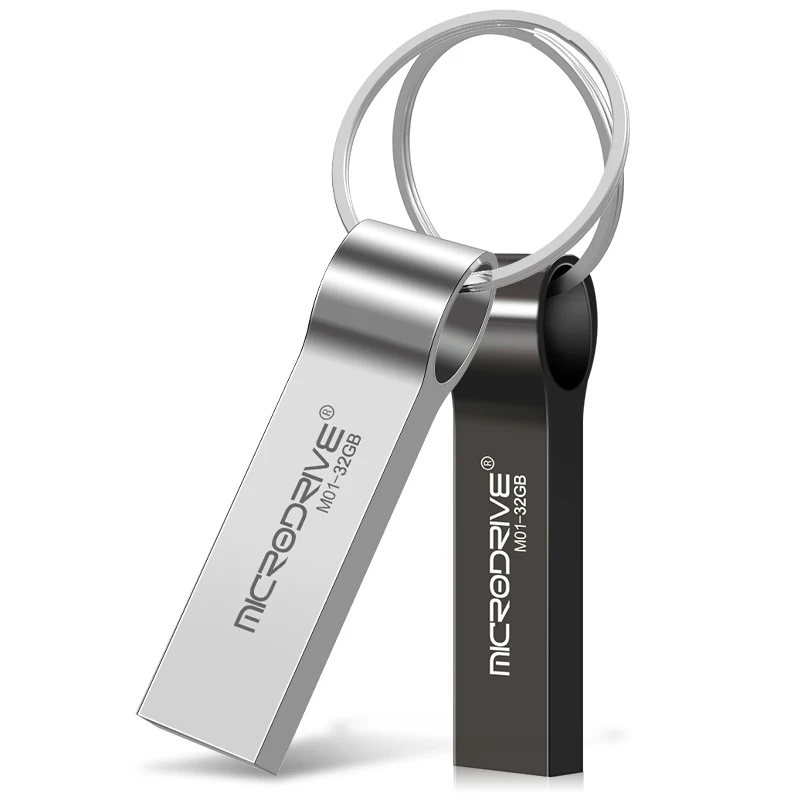 wholesale Custom Logo Stainless Steel Key chain USB pen drive 1GB 2GB 4GB 8GB 16GB 32GB 64g memory stick - ANKUX.COM