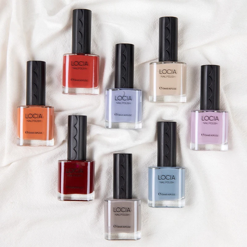 

Hot Sale 30 Colors 13ML Can Dry Nail Polish Naturally Low MOQ Customize Private Label UV LED Gel Nail Polish