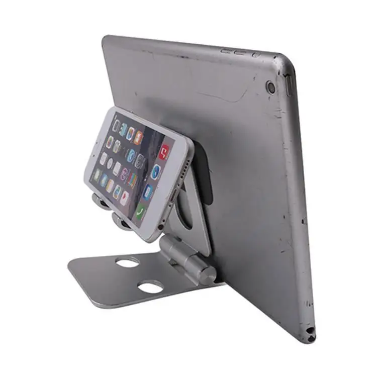 

Car tablet holder H0P5p foldable mobile phone grip finger holder, Black, silver