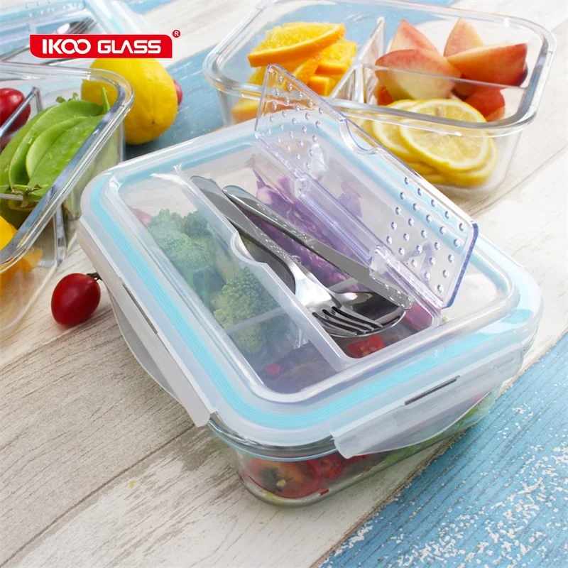 Buy Wholesale China Fruit Vegetable Salad Bowl Lunch Box Lager Food  Container With Fork And Spoon & Salad Bowl,lunch Box,picnic,packaging Box  at USD 4.304