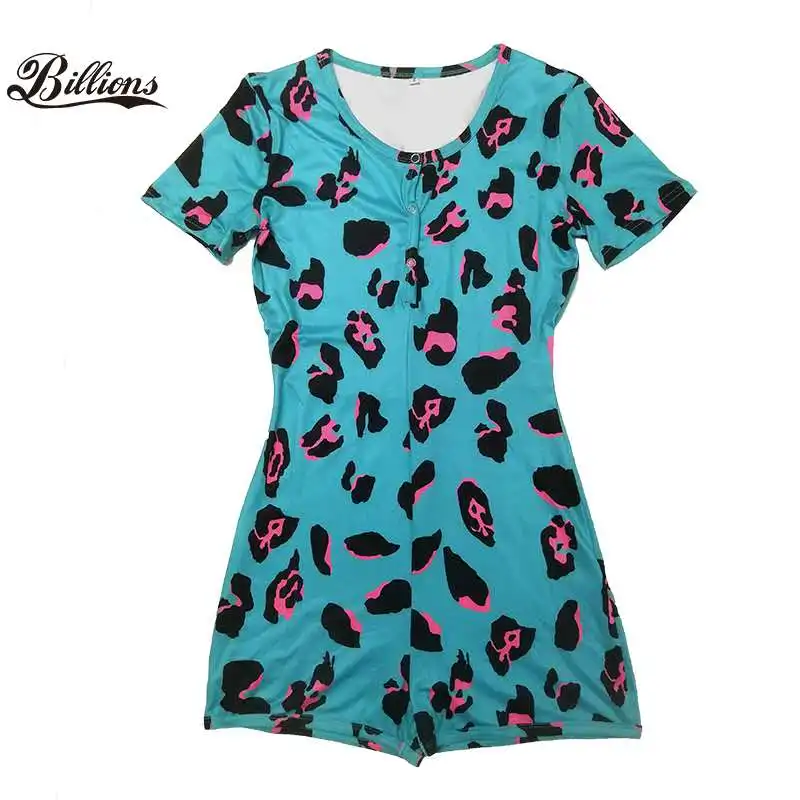 

Billions Summer Women Sexy Pajama Plus Size Leopard Print Women Pjs, Customized color