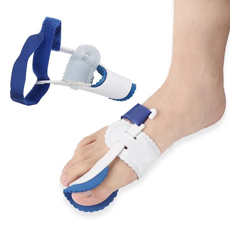 

Thumb Valgus Correction Belt With Plastic Bracket Bunion Splint Toe Straightener for Prevent Overlapping Toes, Picture shows