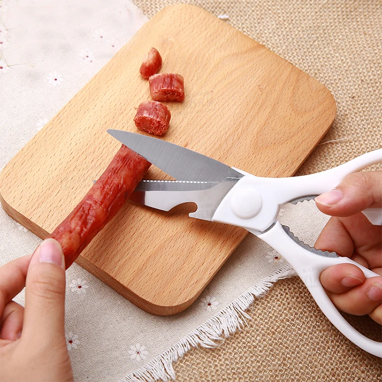 Multifunctional Heavy Duty Kitchen Scissors Poultry Scissors with Nut Cracker Bottle Opener