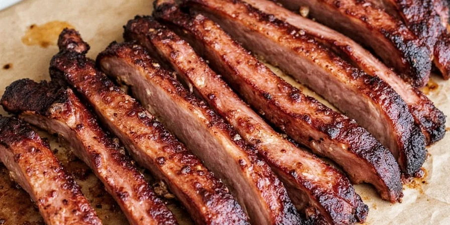 Meat undergoing Maillard reaction